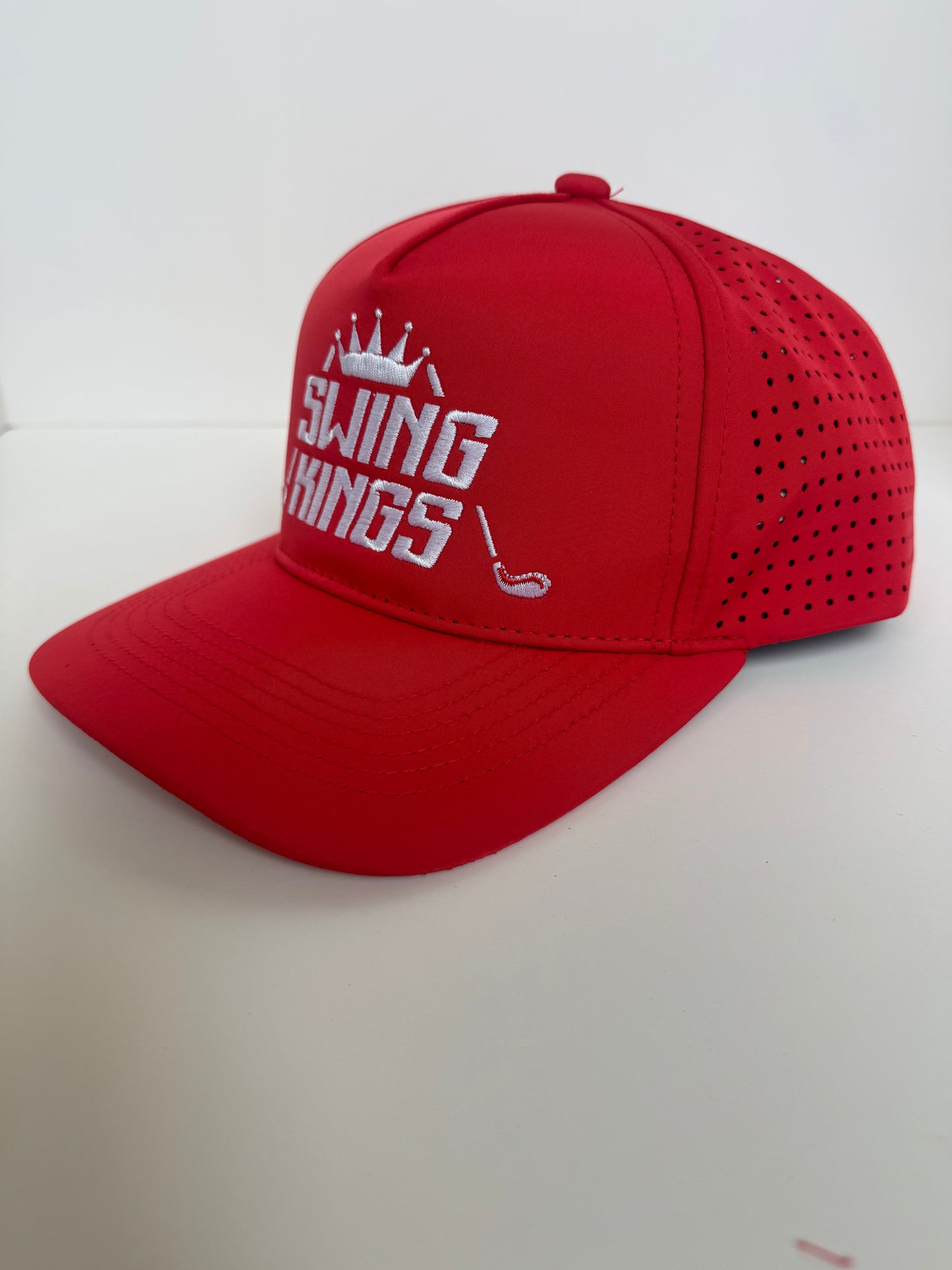 Birdie Red Swing Kings Water-Resistant Snapback Hat