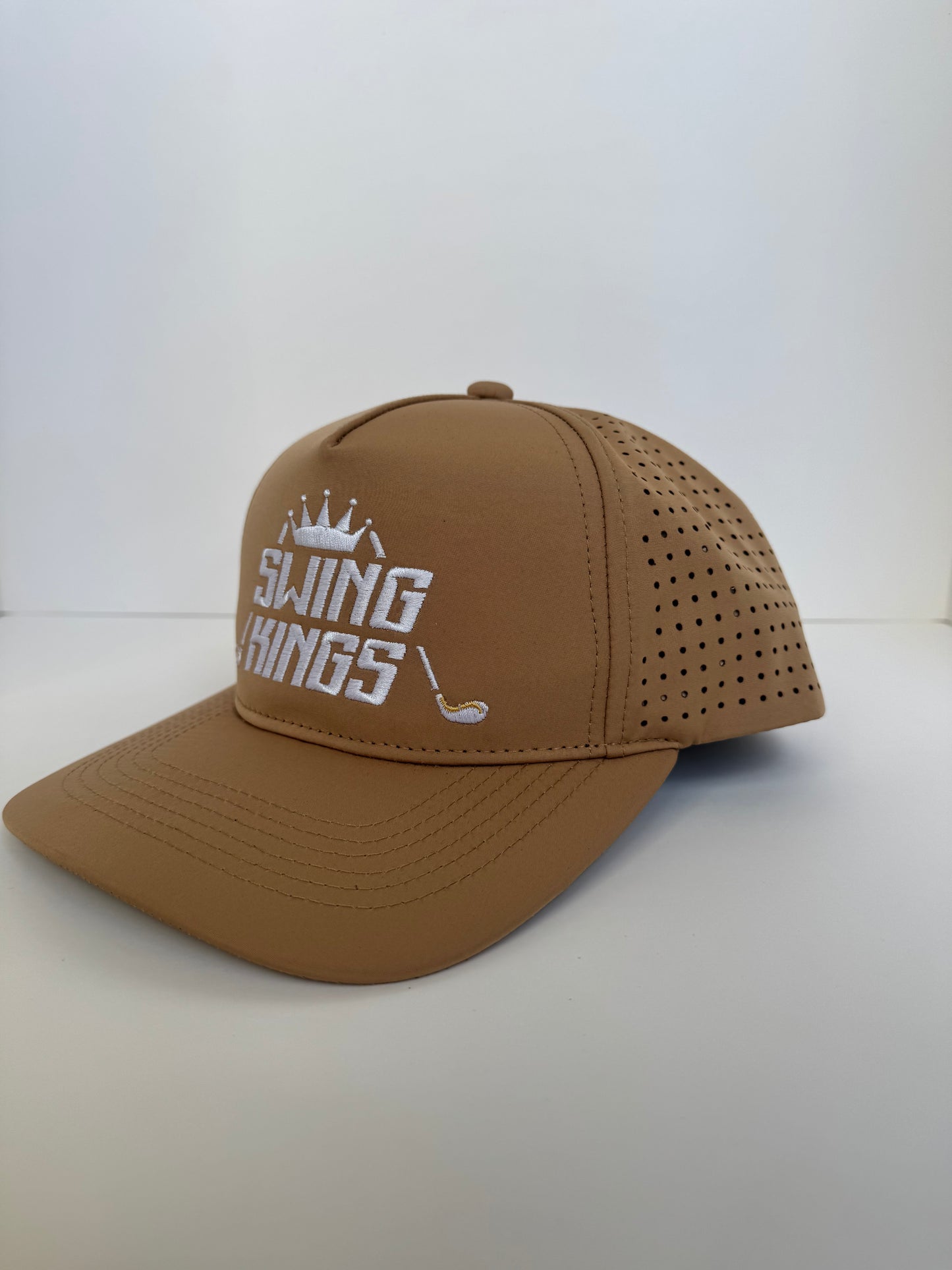 Khaki Swing Kings Water-Resistant Snapback Hat