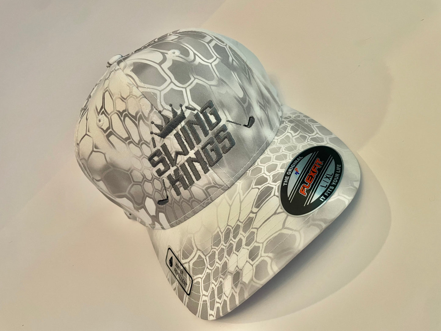 Swing Kings Metallic Flexfit Men's Wooly Combed Twill Flexfit Cap L/XL