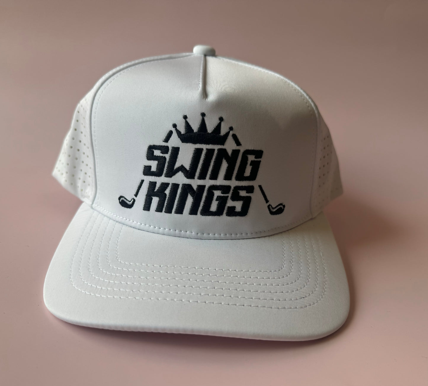 White Swing Kings Water-Resistant Snapback Hat