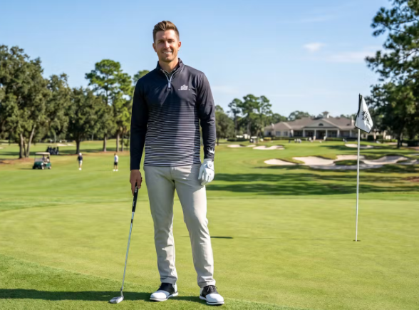 Code Black Swing Kings Dri-Fit Half Zip Golf Jacket