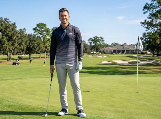 Code Black Swing Kings Dri-Fit Half Zip Golf Jacket