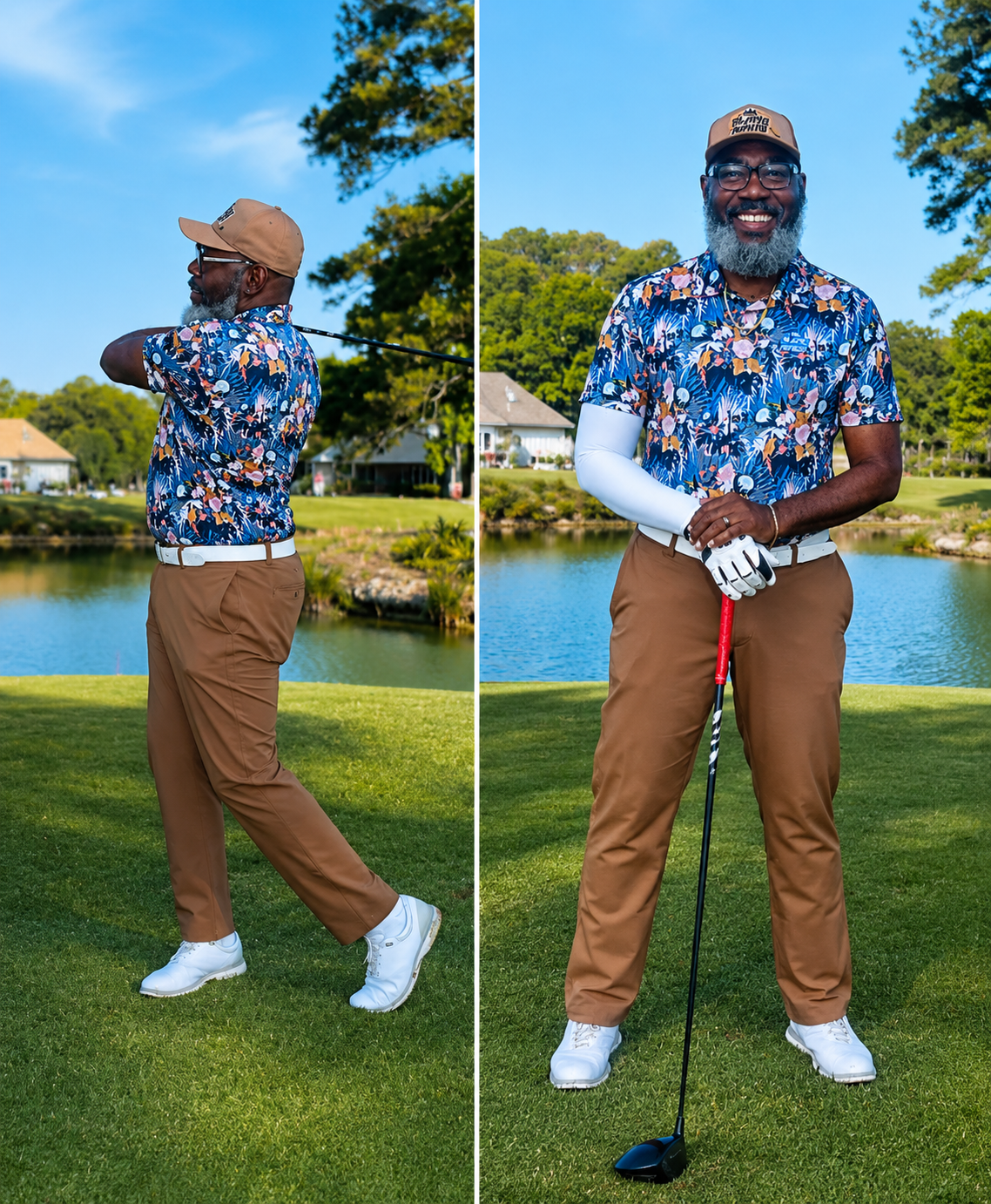 Swing Kings Slim-Fit Dri-Fit Golf Shirt