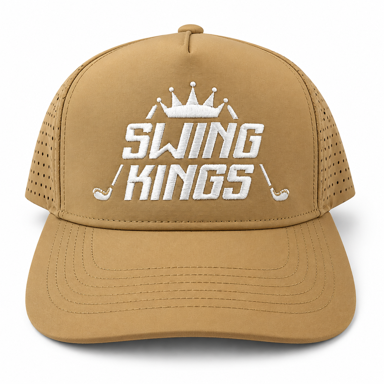 Khaki Swing Kings Water-Resistant Snapback Hat