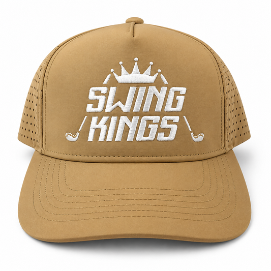 Khaki Swing Kings Water-Resistant Snapback Hat
