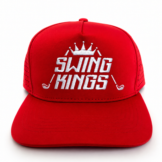 Birdie Red Swing Kings Water-Resistant Snapback Hat