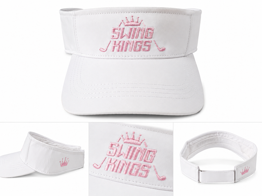 Bright Pink Logo Swing Kings Visor