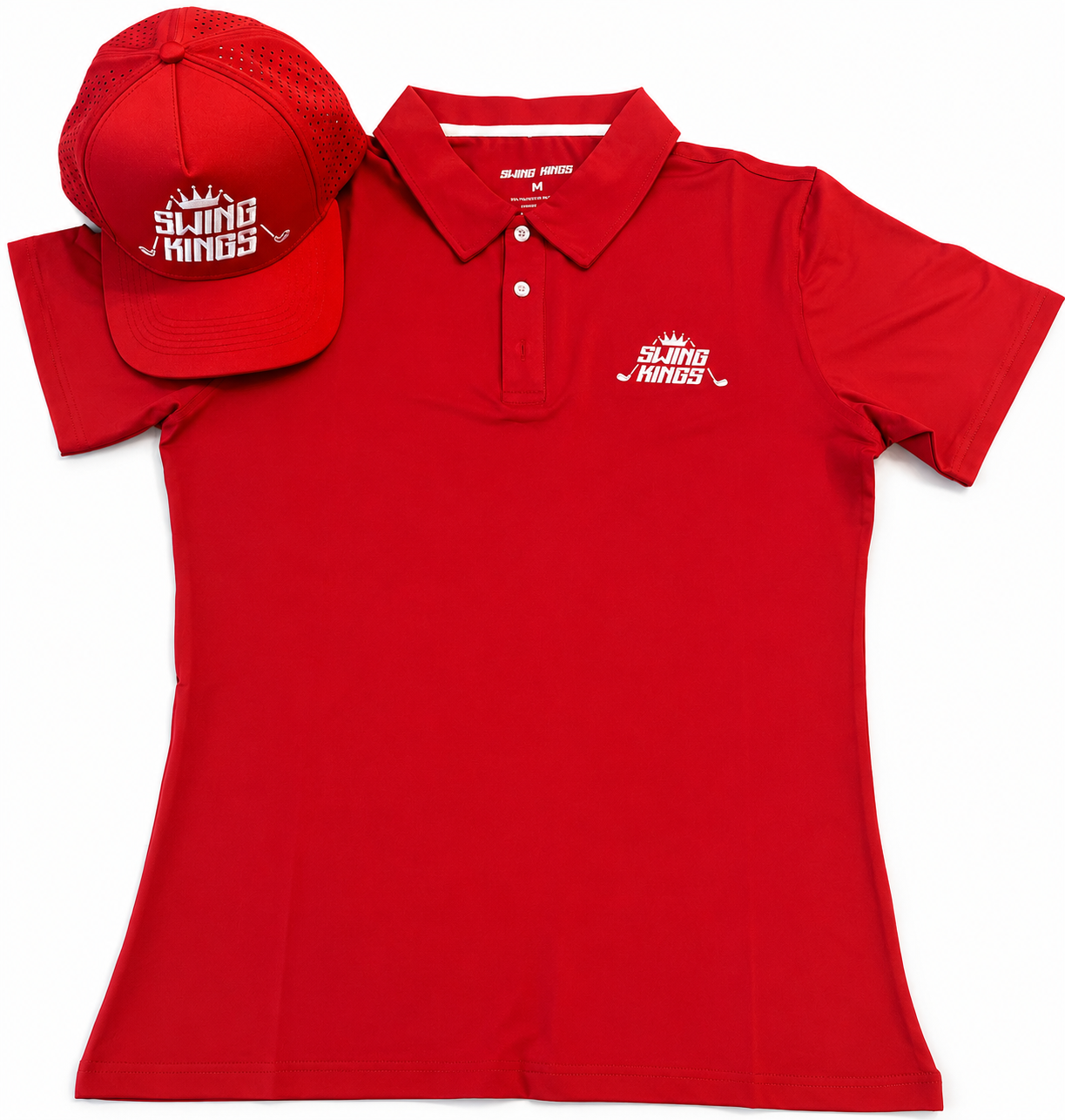 Red Eye Swing Kings Dri-Fit Golf Shirt and Hat