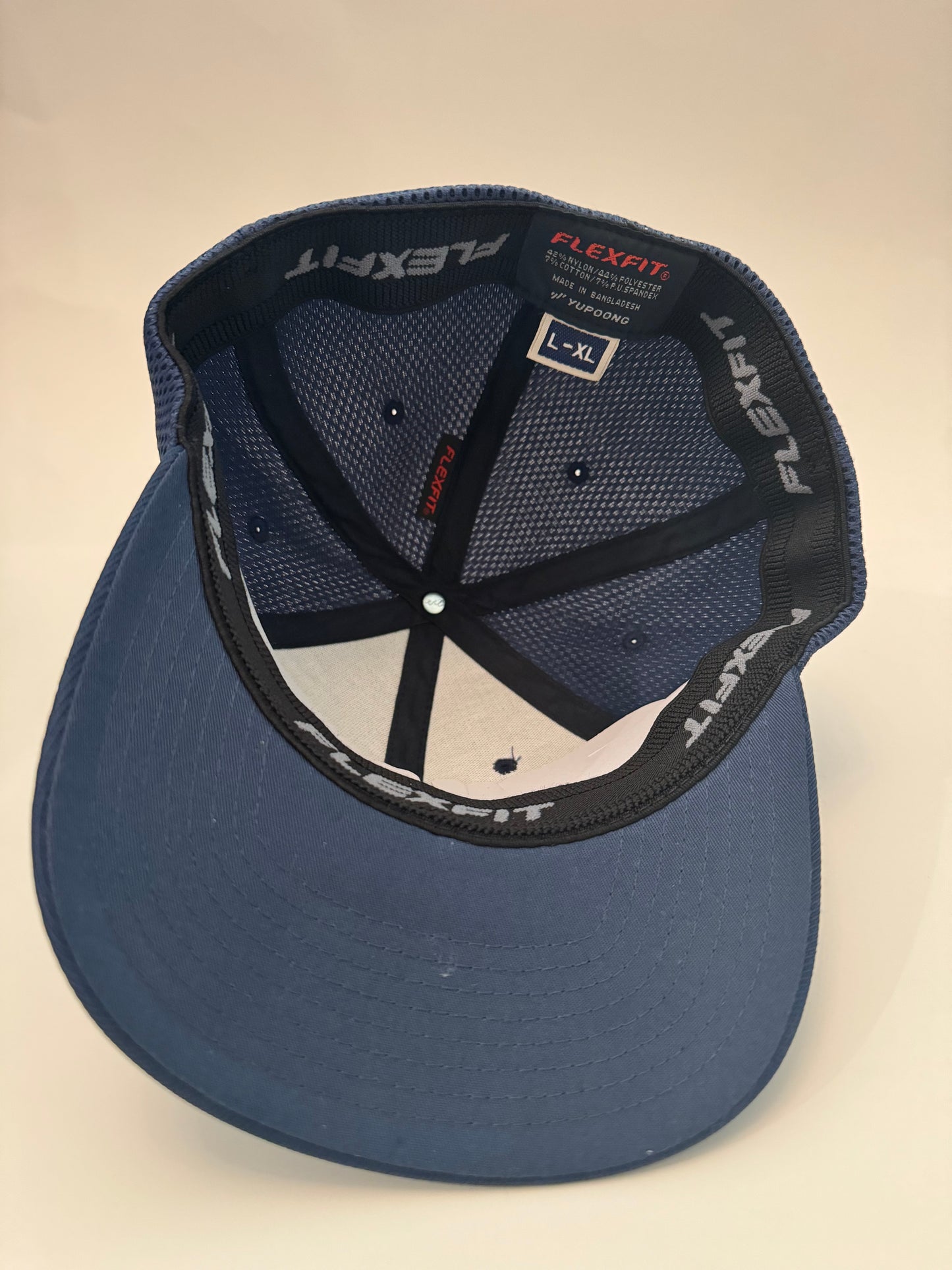 Swing Kings Navy Flexfit Ultrafibre Airmesh Fitted Cap  L/XL