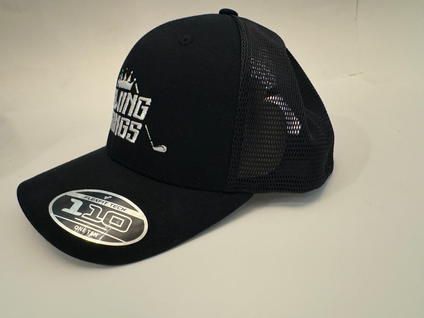 Black Swing Kings Ultrafibre Airmesh Adjustable Cap