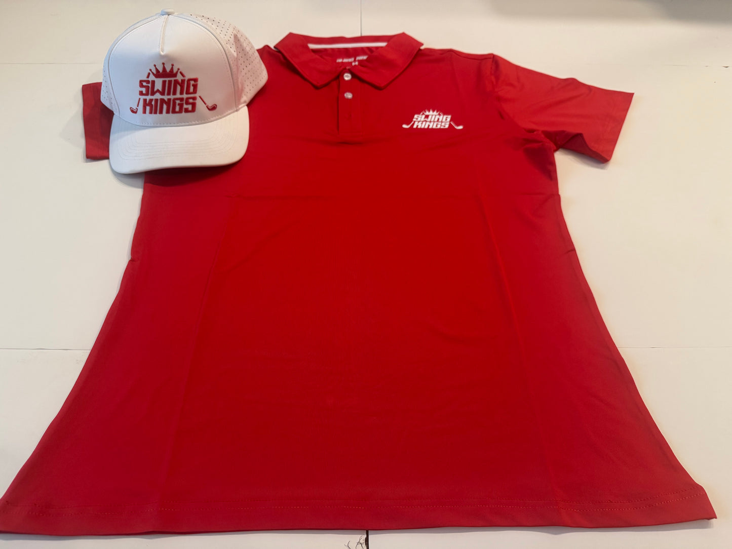 Da Red Eye Swing Kings Dri-Fit Golf Shirt and Hat