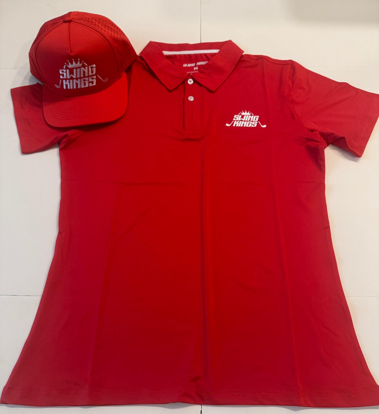Red Eye Swing Kings Dri-Fit Golf Shirt and Hat