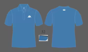 Blue Swing Kings Dri-Fit Golf Shirt Preorder