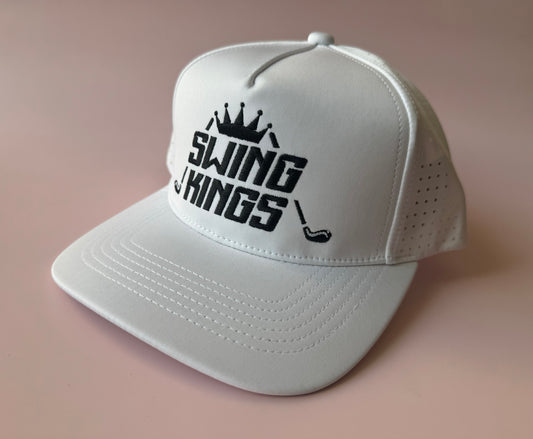 White Swing Kings Water-Resistant Snapback Hat