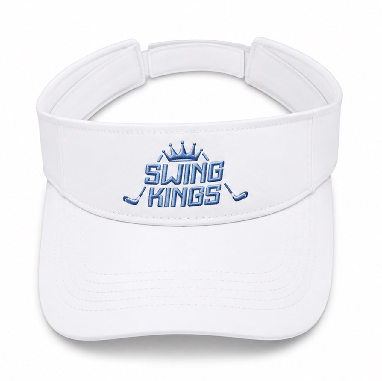 Blue and White Ops Swing Kings Visor