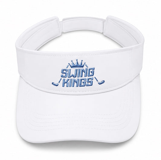 Blue and White Ops Swing Kings Visor